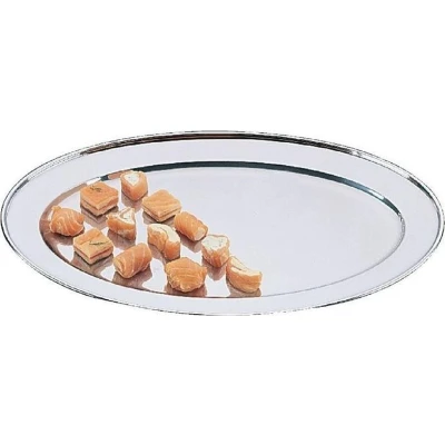 Afbeelding van Olympia ovale RVS serveerschaal 45cm