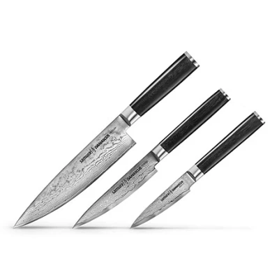 Afbeelding van Samura Damascus Chef&#039;s Messenset 3 Delig 67 lagen Damaststaal