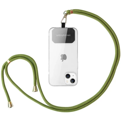 Afbeelding van iMoshion Universeel Telefoonkoord Telefoonketting Mosgroen