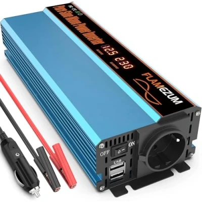 Afbeelding van FLAMEZUM 1000W Omvormer 12V 230V Zuivere Sinus Converter Auto
