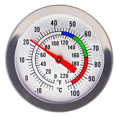 Afbeelding van Thermometer voor het maken van kaarsen, ideaal gereedschap kaarsenfabrikanten om sojawas en paraffine te smelten, 300 mm roestvrij staal