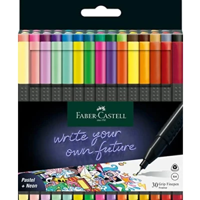 Afbeelding van Fineliner Grip, Pastel, Neon, Basic assorti