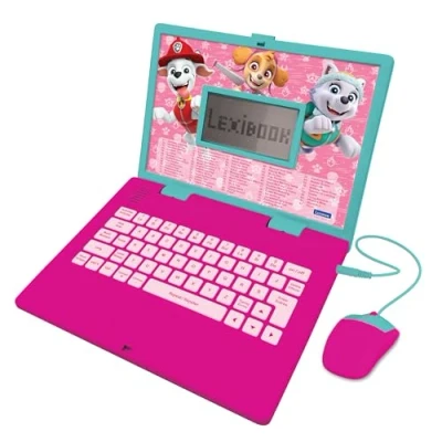 Image de Lexibook Pat&#039;Patrouille, Ordinateur éducatif bilingue Français/Anglais, Jouet pour enfants avec 124 activités apprendre, s&#039;amuser et jouer du piano, Rose, JC598PAGi1