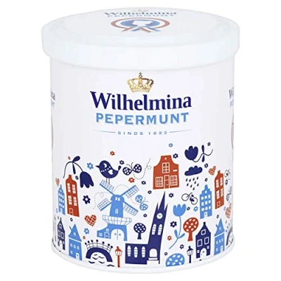 Afbeelding van Wilhelmina Nederlandse pepermunt doos speciale editie 500 g