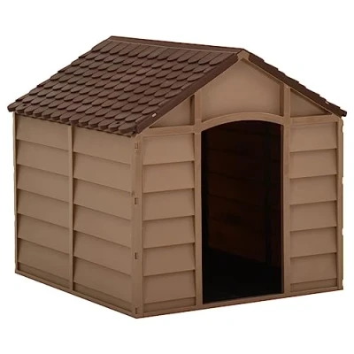 Afbeelding van vidaXL Hondenhok 71x71,5x68 cm PP bruin