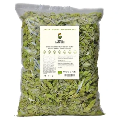 Afbeelding van DONA NATURAE Biologische Griekse bergthee van Olymp (250 g) 100% Sideritis Scardica beker voordeelverpakking