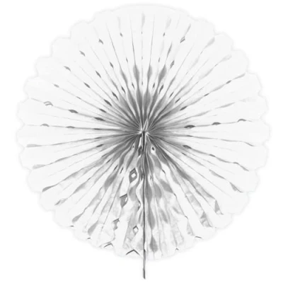 Afbeelding van Honeycomb waaier wit 45cm per stuk