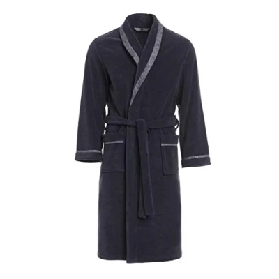 Afbeelding van Revise Badjas voor heren, ochtendjas, elegant, warm, RE 400, GRAPHITE