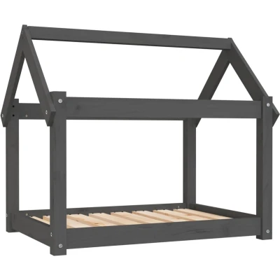 Afbeelding van Hondenmand 81X60X70 Cm Massief Grenenhout Grijs