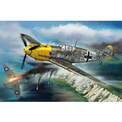 Afbeelding van 1:18 HobbyBoss 81809 Messerschmitt Bf109E Sept. 1940 Plastic Modelbouwpakket