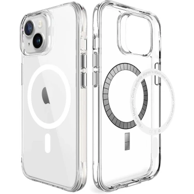 Afbeelding van iMoshion Hoesje Geschikt voor iPhone 15 Rugged Air MagSafe case Transparant