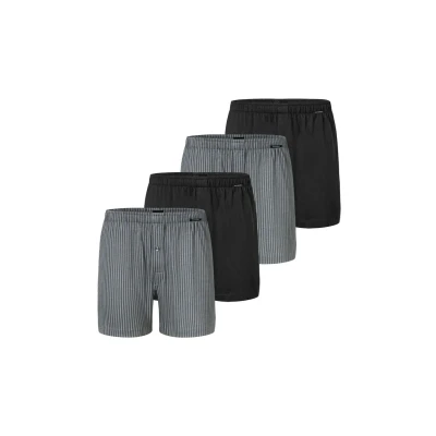 Afbeelding van Schiesser 4 PACK Boxershorts, Heren, Maat: Small, Schwarz grau