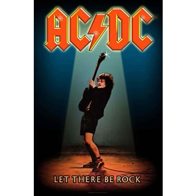 Afbeelding van AC/DC Let There Be Rock Textiel Poster Multicolours