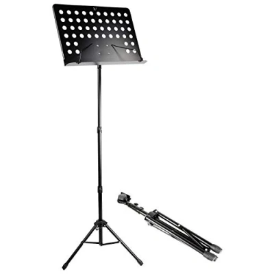 Image de Technote Musique Orchestrale Stand de Support Musical Entièrement Réglable en Noir