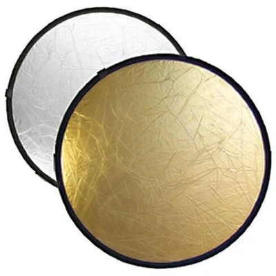 Afbeelding van Bresser TR 5 reflectiescherm 60cm rond goud/zilver