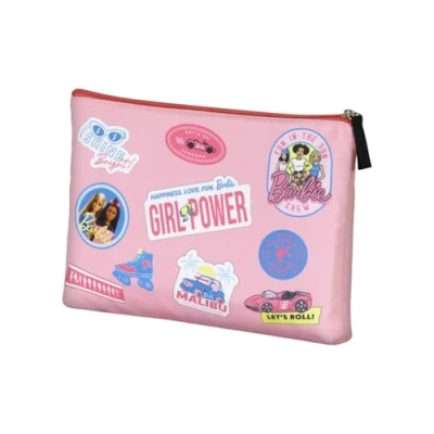 Afbeelding van Barbie Malibu Soleil Toilettas, Roze, 30,5 x 22,5 cm, één maat, zon, toilettas Malibu,
