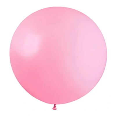Afbeelding van Ciao 10 maxi ballonnen van natuurlijke latex, premium kwaliteit, G40 (Ø 100 cm/40 inch), pastelroze