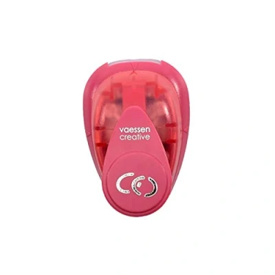 Afbeelding van Vaessen Creative Papieren perforator Trouwringen 1 x 1,6 cm Cirkeluitsparing voor knutselen en kaarten maken