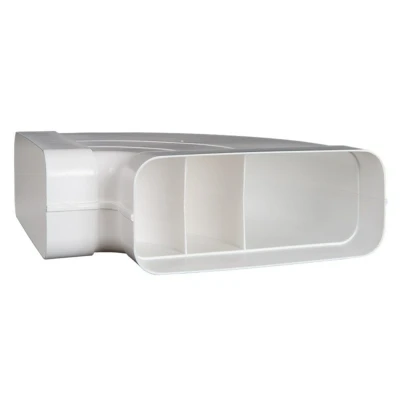 Afbeelding van Nedco hoekstuk horizontaal 90 220x90mm ECO+ kunststof wit