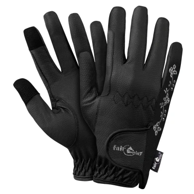 Image de Fair Play Gants Asti Fleur Noir S