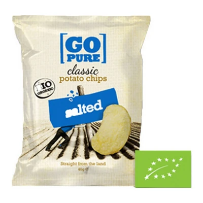 Afbeelding van Go Pure Classic Chips Salted Bio 15 x 40 gram