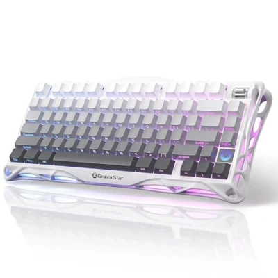 Afbeelding van GravaStar Mercury K1 Gaming toetsenbord (kleurverloopwit)