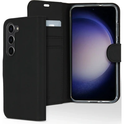 Afbeelding van Accezz Hoesje Geschikt voor Samsung Galaxy S23 Met Pasjeshouder Wallet Softcase Bookcase Zwart