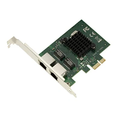 Afbeelding van KALEA INFORMATIQUE 2 poorts RJ45 Dual LAN GIGABIT Ethernet 10 100 1000Mb 1G chipset BroadCom BCM5720, Low en High Profile