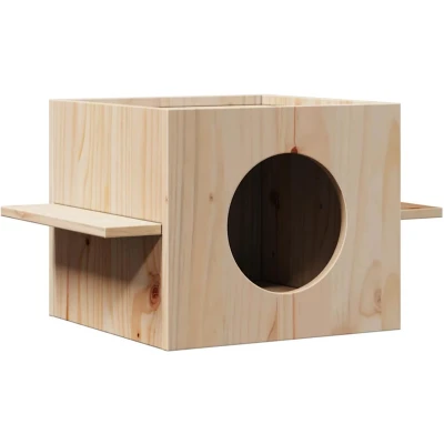 Afbeelding van Kattenhuis 51x35x30 cm massief grenenhout