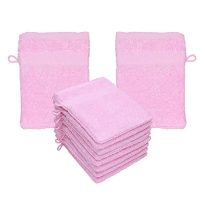 Afbeelding van Betz Set van 10 Palermo washandjes, 100% katoen, afmeting 16 x 21 cm, verschillende kleuren om uit te kiezen (turquoise)