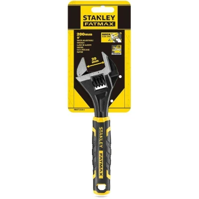 Image de STANLEY FMHT13126 0 Clé à molette FATMAX avec poignée bimatière 200 x 29 mm
