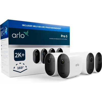 Afbeelding van Arlo Pro 5 2K+ Beveiligingscamera 4 Pack