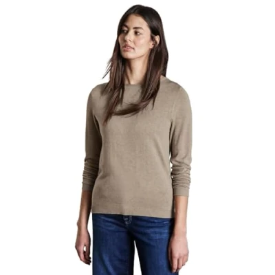 Image de Street One Pull en tricot doux pour femme, Honey Sand Mel., 44