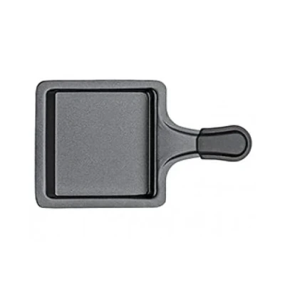 Afbeelding van Spring raclette 1 stuk 9,5 x cm reserveraclette pan compatibel met kaas gourmet anti aanbaklaag kunststof handvat raclettegrill