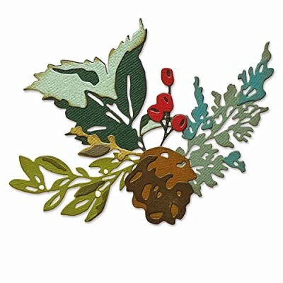 Afbeelding van Sizzix Thinlits Die Set 6PK Holiday Brushstroke #2 665578 Tim Holtz (09 21)