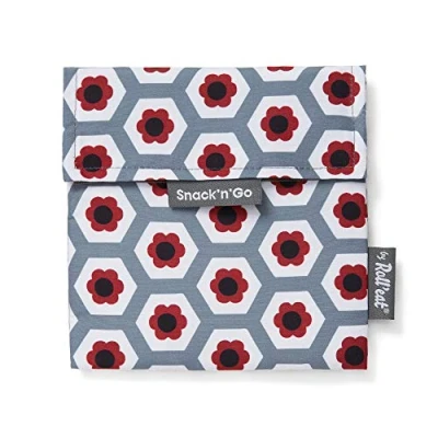 Afbeelding van Roll&#039;eat Snack&#039;n&#039;Go Tiles Herbruikbare Ecologische Boterhamzak zonder BPA, Born Waterdicht, Vlek bestendig, Gemakkelijk Te Reinigen Machine wasbaar