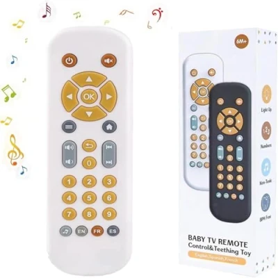 Afbeelding van JoyJoyful Spellen met afstandsbediening voor baby&#039;s, 6 9 maanden, muziekspelletjes kinderen 1 jaar, Montessori spellen, vroege verjaardagscadeaus 7, 8, 10, 12 maanden (zwart)