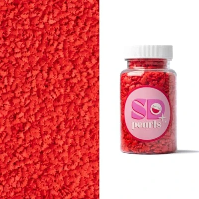 Afbeelding van SD Pearls Lot de 20 boîtes à sucre comestibles Décoration Noël comestible Pour gâteaux (arbres sucre, rouge, 80 g)