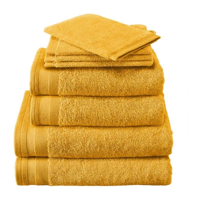 Afbeelding van De Witte Lietaer Contessa Washandje 16x22 cm Set van 6 Ochre