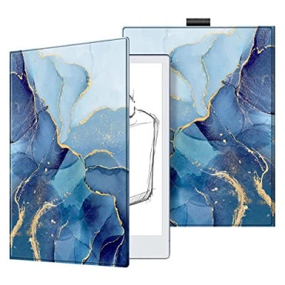 Afbeelding van FINTIE Beschermhoes voor Remarkable 2 10,3 inch 2020 Magnetische Folioblad Dun en Licht Bescherming Opmerkelijk Digitale Tablet, Oceaan Marmer