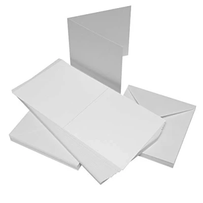 Afbeelding van Craft UK 289 Kaarten en enveloppen, wit, 12,7 x 17,8 cm, 50 stuks