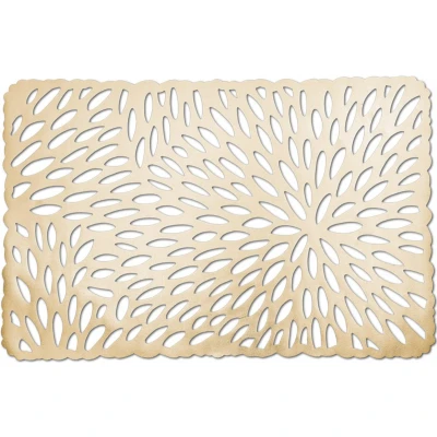 Afbeelding van Zeller placemats glanzend goud rechthoekig 29 x 44 cm onderleggers