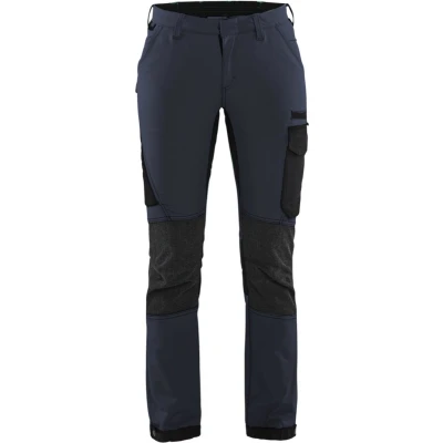 Afbeelding van Blaklader Dames Service werkbroek 4 weg stretch 7122 1645 Donker marineblauw/Zwart C42