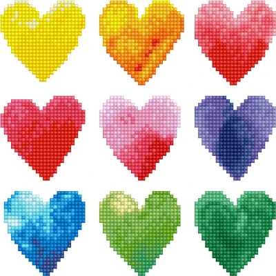Afbeelding van Diamond Dotz® painting volwassenen Regenboog van de liefde 23 x 23cm Ronde steentjes Volledig pakket