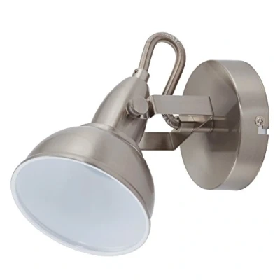 Afbeelding van Briloner Leuchten SOFT Wandlamp 1 lichts Spot Draai en kantelbaar E14 Metaal Satijn