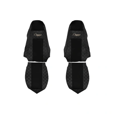 Afbeelding van F CORE Elegance FX02 BLACK Stoelhoes Zwart Met motief Kunstleer Voor