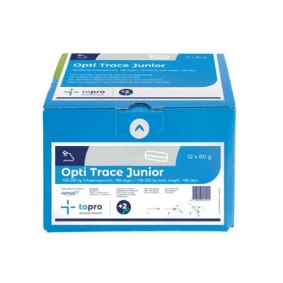 Afbeelding van Topro Opti Trace Junior Bolus 12 x 80 Gram voor een optimale Weerstand/Groei/Vruchtbaarheid Geschikt Jonge Koeien vanaf 150 kg