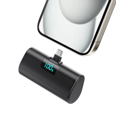 Image de Batterie Externe pour iPhone 16/15 Series, 5200mAh USB C Power Bank à Charge Rapide, Ultra Compact et Léger Portable Écran LCD Chargeur 16/15/15 Pro Max Samsung etc.