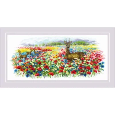 Afbeelding van Borduurpakket Bloemenweide