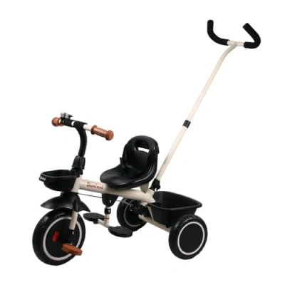 Afbeelding van Baninni Driewieler met Duwstang Cara Beige